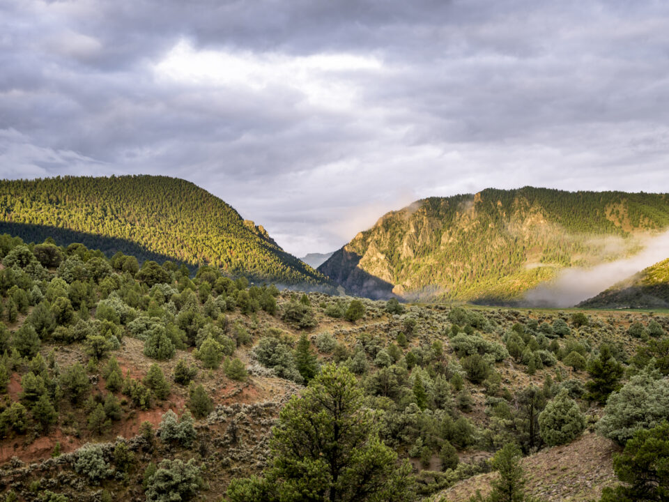 Sunrise over the Mesa in the Rocky Mountains