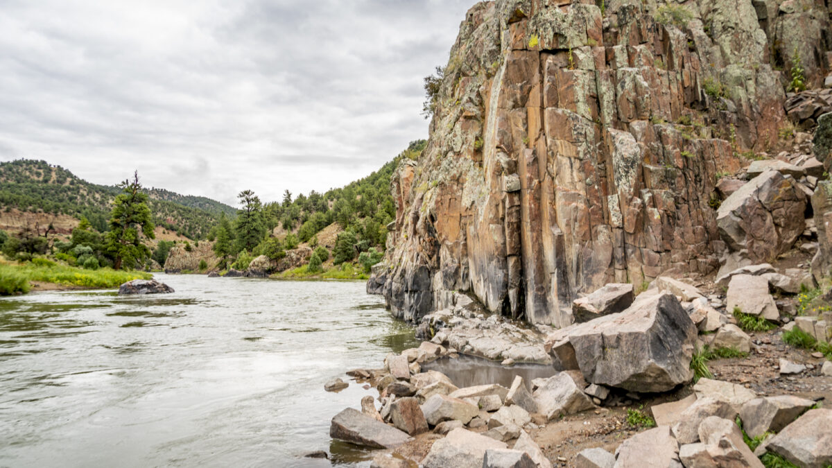 Primitive Hot Spring on the Colorado River