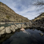 Soaking along the Rio Grande