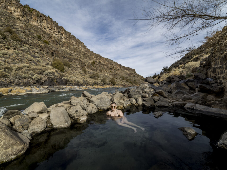 Soaking along the Rio Grande