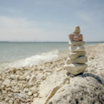 Mackinac Island Beach Cairn