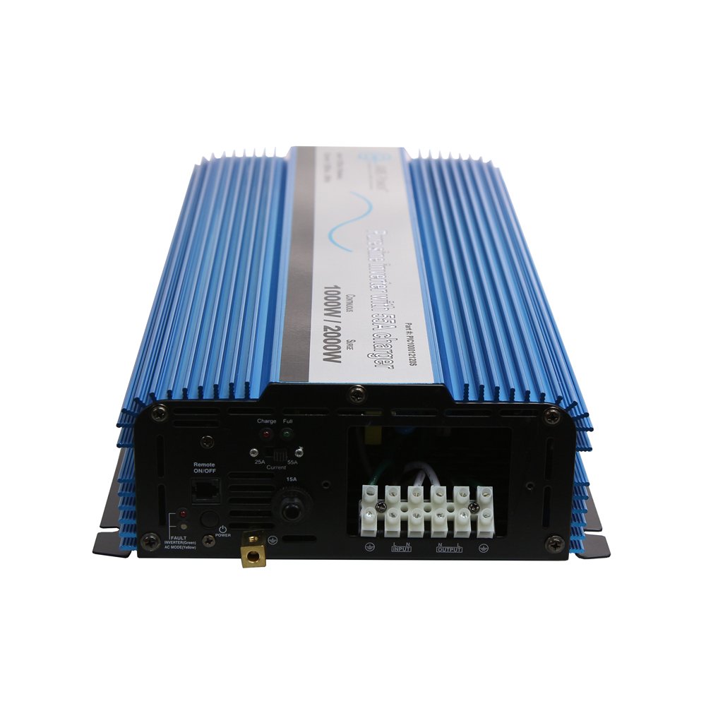 AIMS Power 1000 Watt Pure Sine Inverter with 25/55 Amp Charger - Image 2