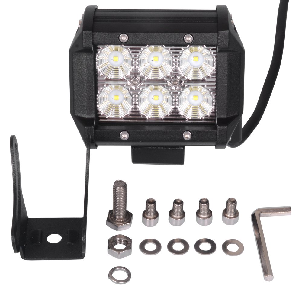 18W 4 Inch Flood Light 2 Pack - Image 3